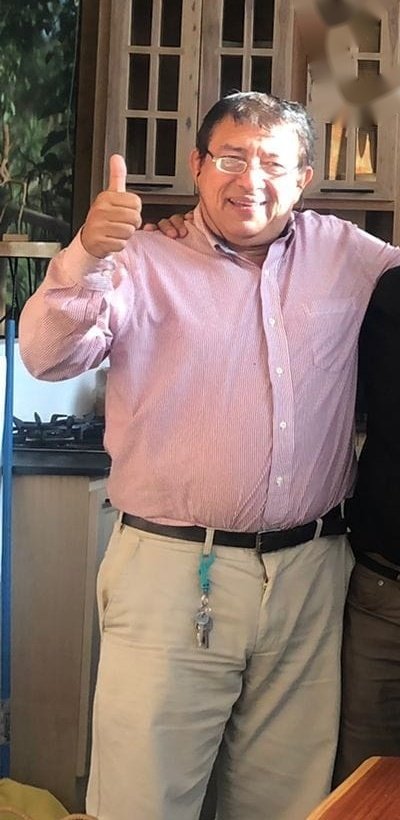 Dr. Juan José Melara en agosto de 2022, antes de comenzar el ayuno intermitente